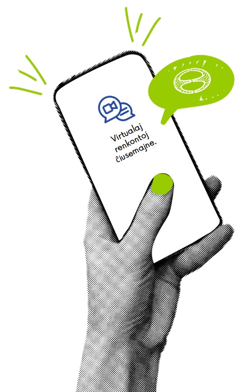 Virtualaj renkontoj ĉiusemajne